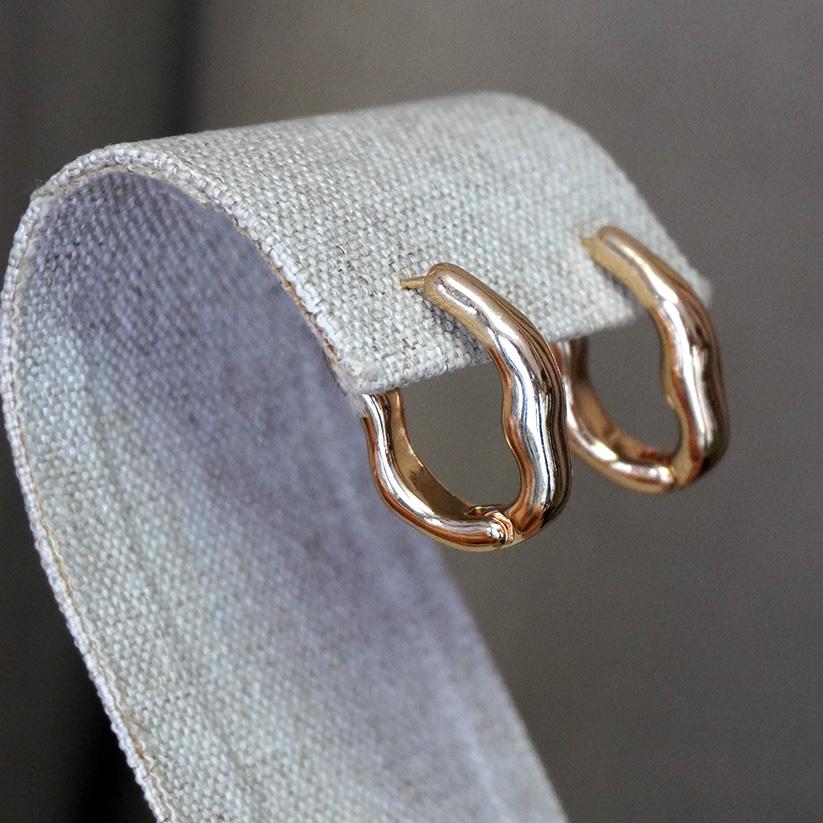 Arracadas wavy oval